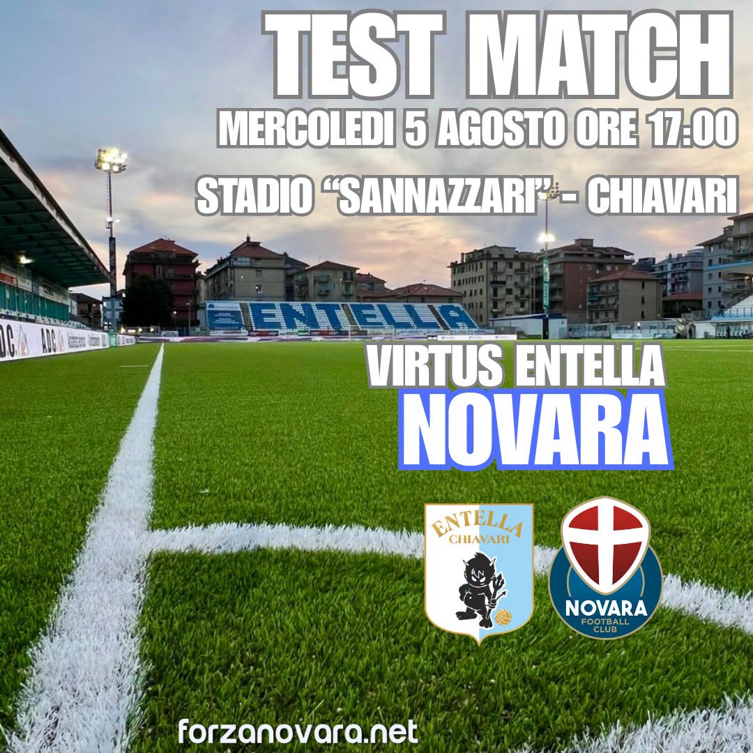 Virtus Entella-Novara: tutte le info